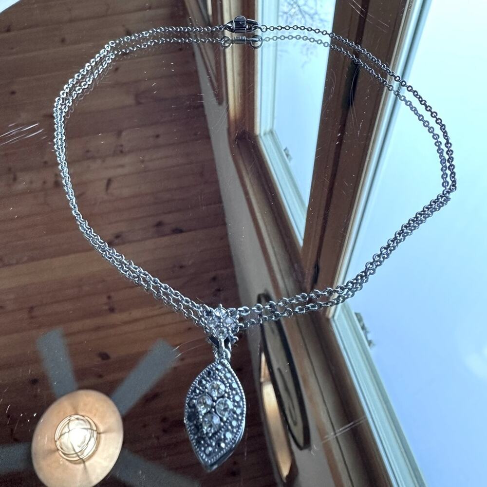 Givenchy - Night Star Rhinestone and Marcasite Necklace, black and rhodium